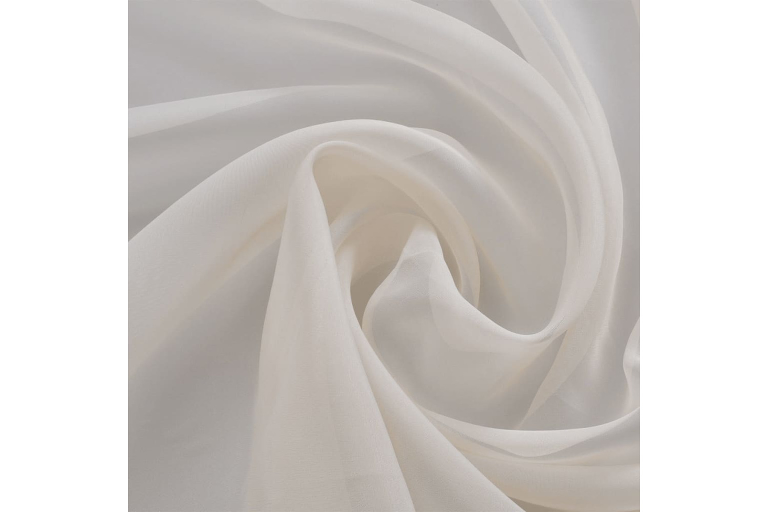vidaXL 130761 Voile Fabric 1.45 X 20 M Cream