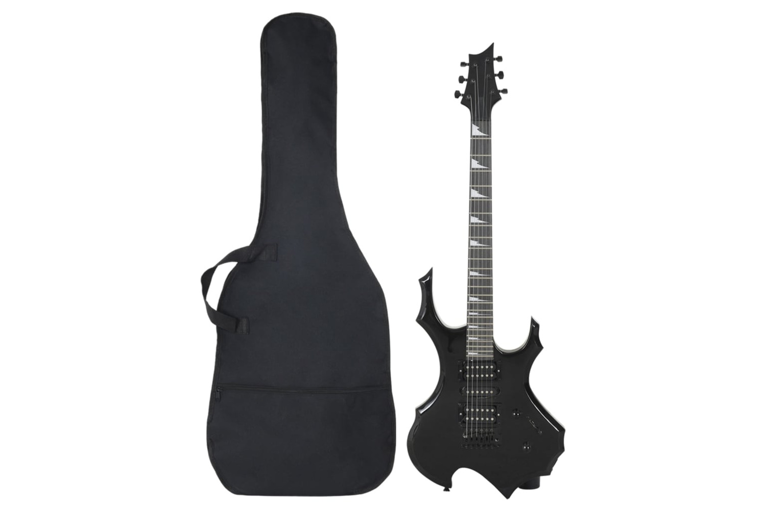 vidaXL 70187 Electric Guitar For Beginner With Bag Black 4/4 39"