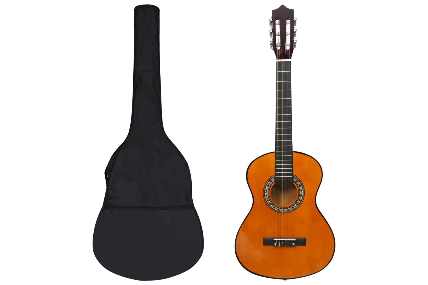 vidaXL 70129 8 Piece Classical Guitar Beginner Set 1/2 34"