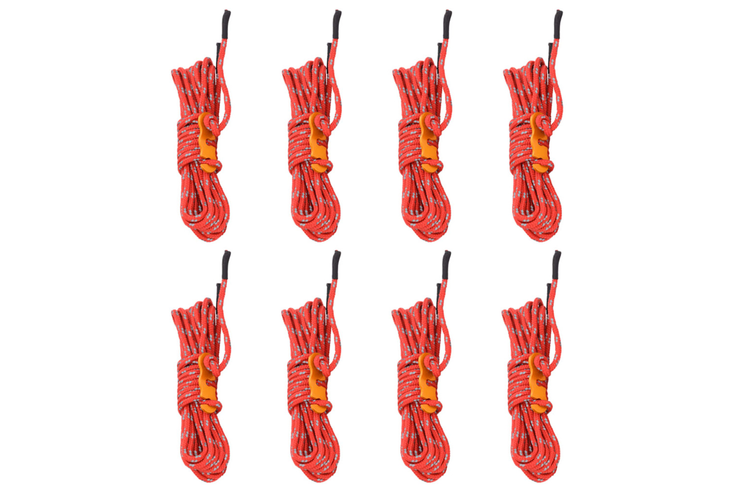 vidaXL 4008134 Tent Guy Ropes With Spanners Reflective 8 Pcs 4 M 4mm