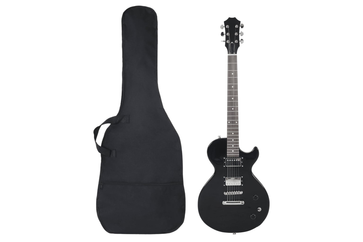 vidaXL 70190 Electric Guitar For Beginner With Bag Black 4/4 39"