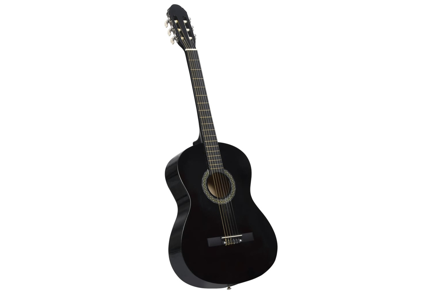 vidaXL 70110 Classical Guitar For Beginner Black 4/4 39" Basswood