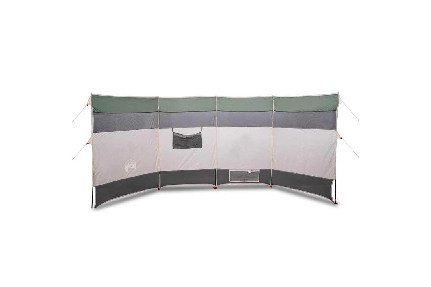 Vidaxl Camping Windbreak Green 366x152x152 Cm Waterproof