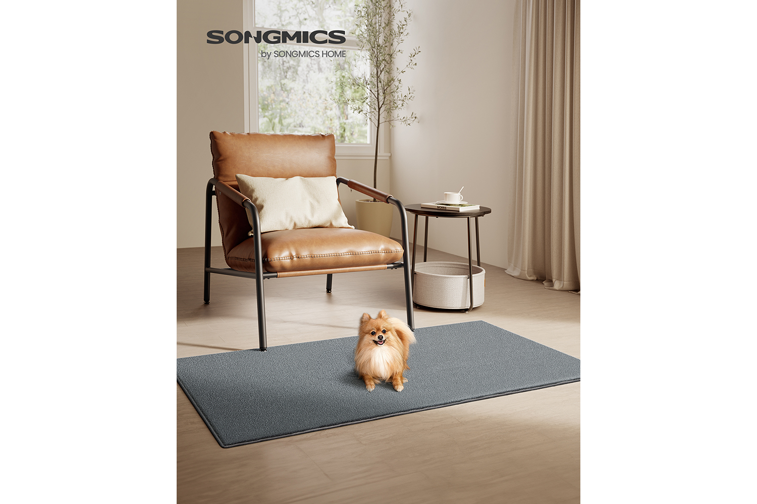 Songmics | Area Rug | Grey | 80 x 150 cm