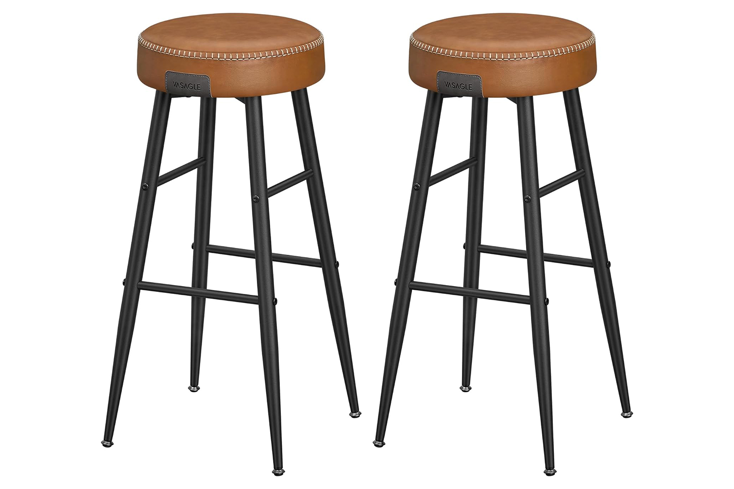 Vasagle Bar Stools | Echo Collection | High | Caramel Brown | Set of 2