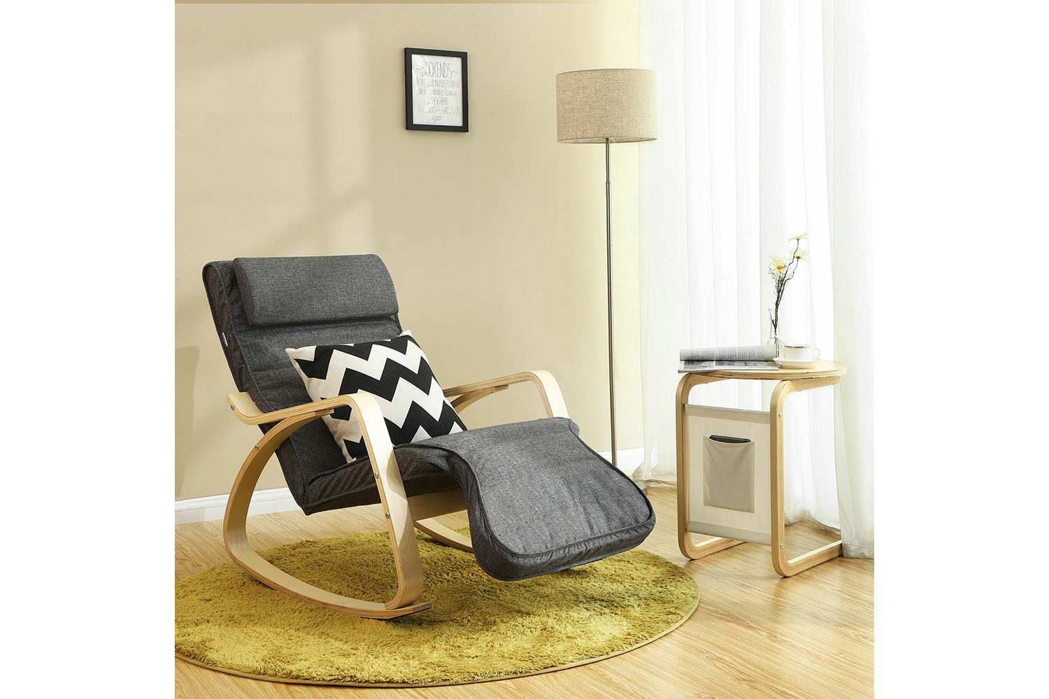 Songmics Rocking Chair | Dark Grey