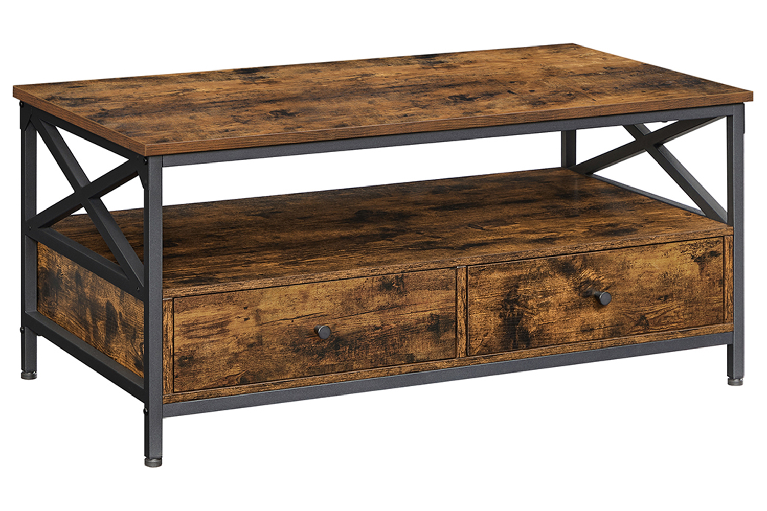 Vasagle Coffee Table | Rustic Brown/Black
