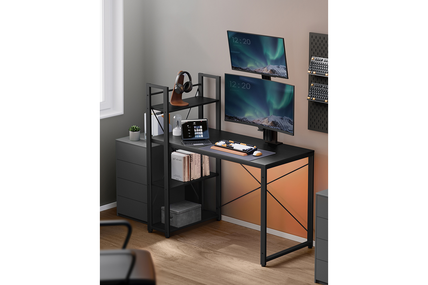 Vasagle Computer Desk | Ebony Black