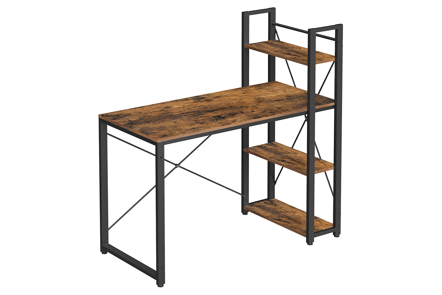 Vasagle Computer Desk | 120cm | Vintage Brown/Black