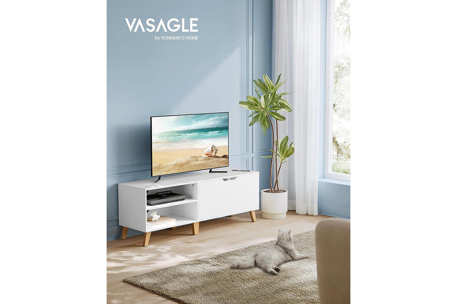 Vasagle TV Unit | White