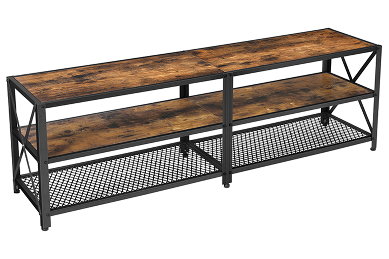 Vasagle TV Unit | Rustic | Brown/Black