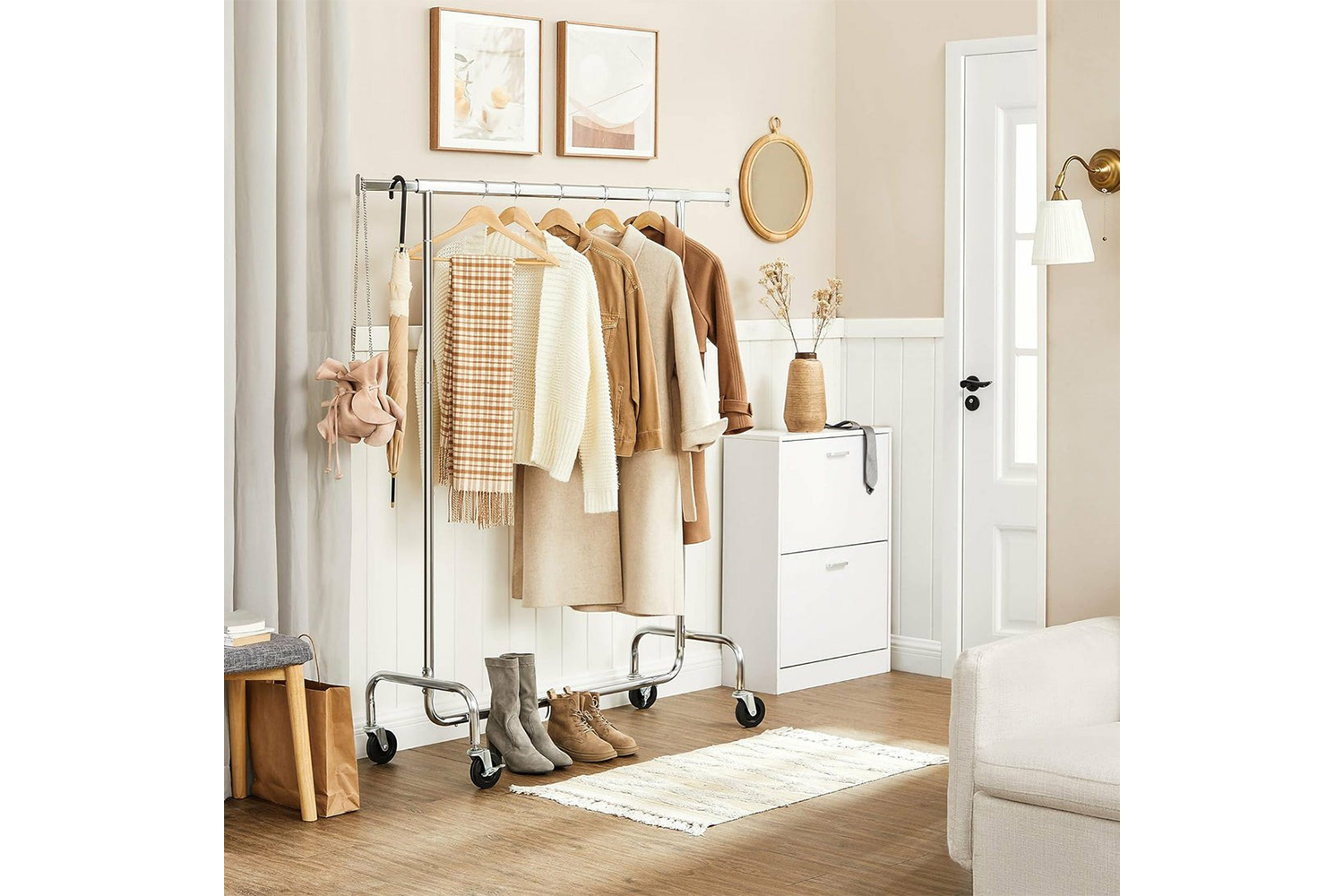 Songmics Heavy Duty Clothes Rack | Silver