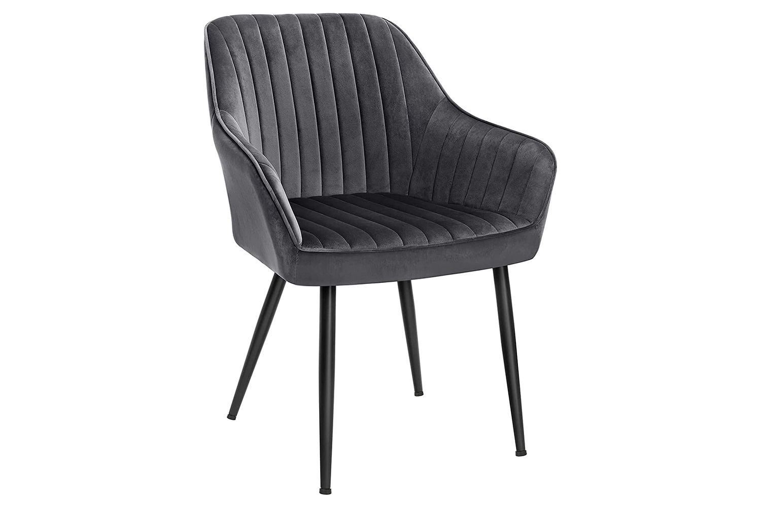 Songmics Dining Chair | Velvet | Grey/Black