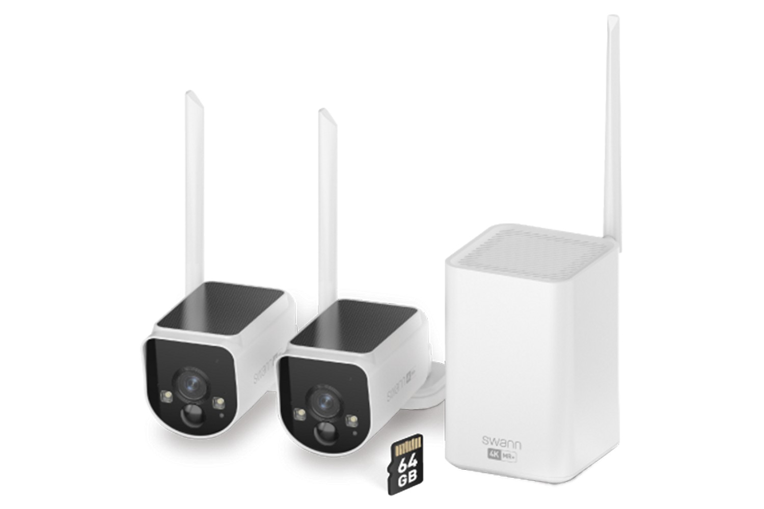 Swann MaxRanger 4K Solar 2 Camera Security System with Longest Range Wireless