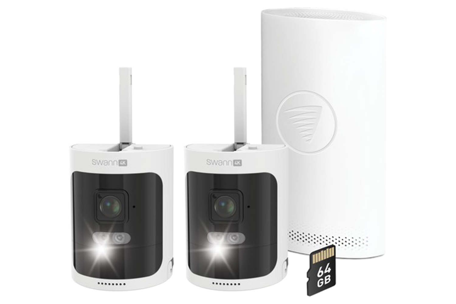 Swann AllSecure 4K Wireless Security Kit with 2 x Wire-Free Cameras & NVR Tower