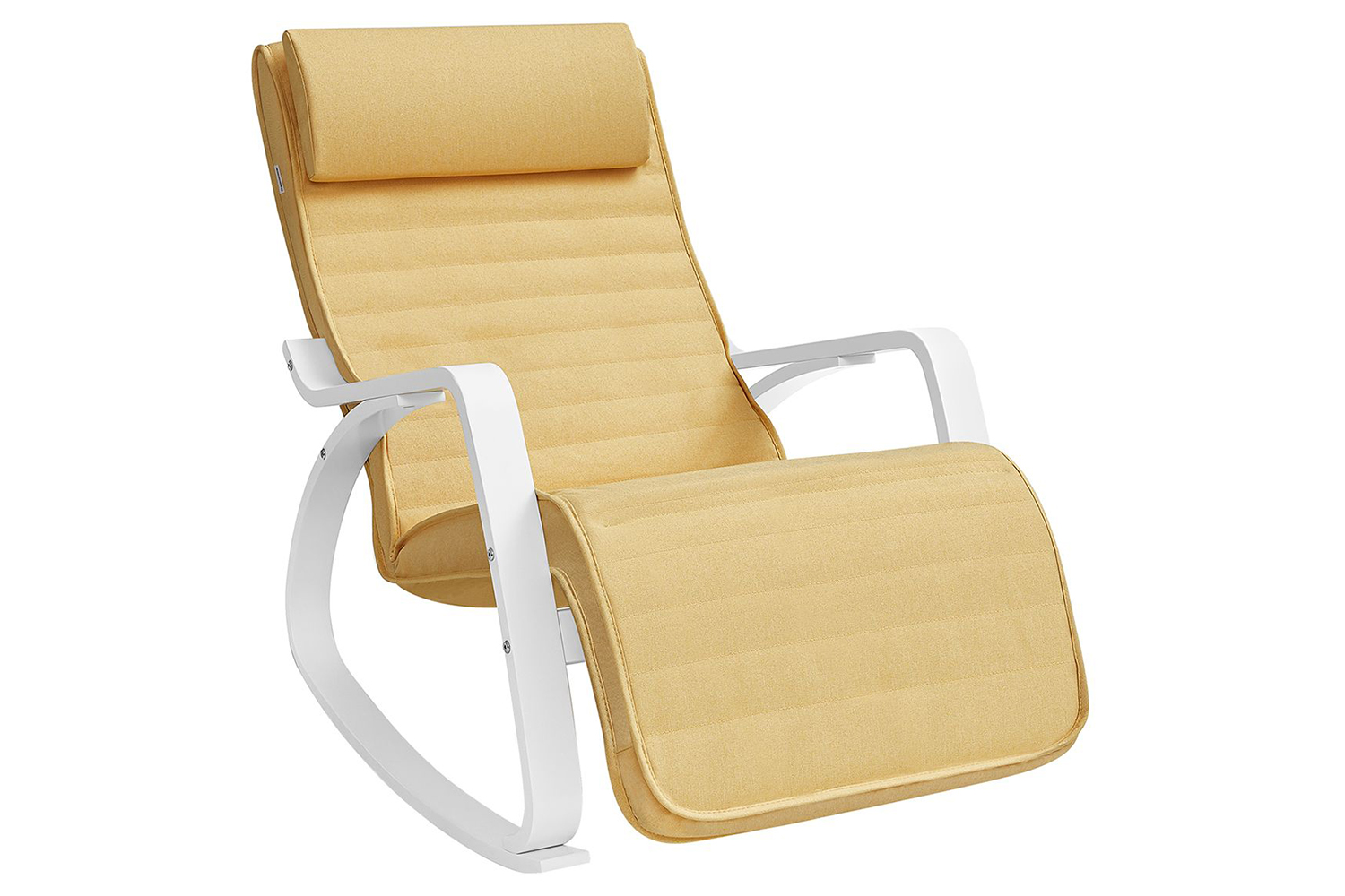 Songmics Rocking Chair | Yellow/White | Ireland