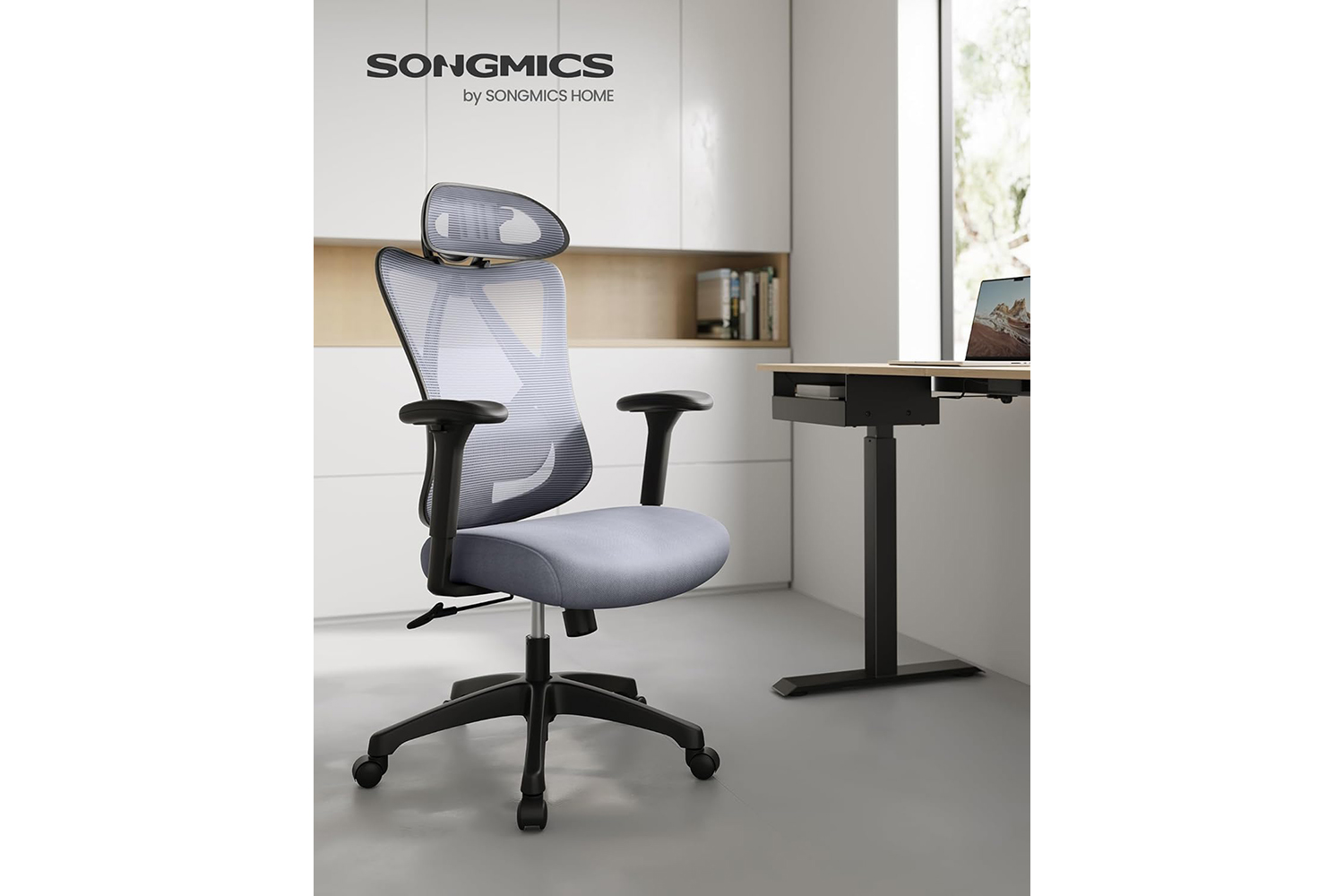 Songmics Ergonomic Office Chair | Dove Grey