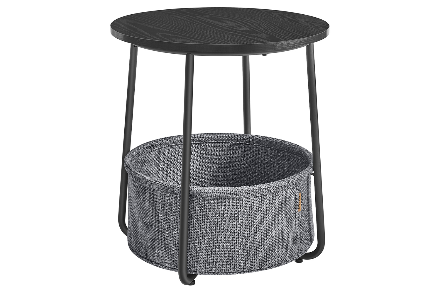 Vasagle Side Table | Ebony Black/Slate Grey