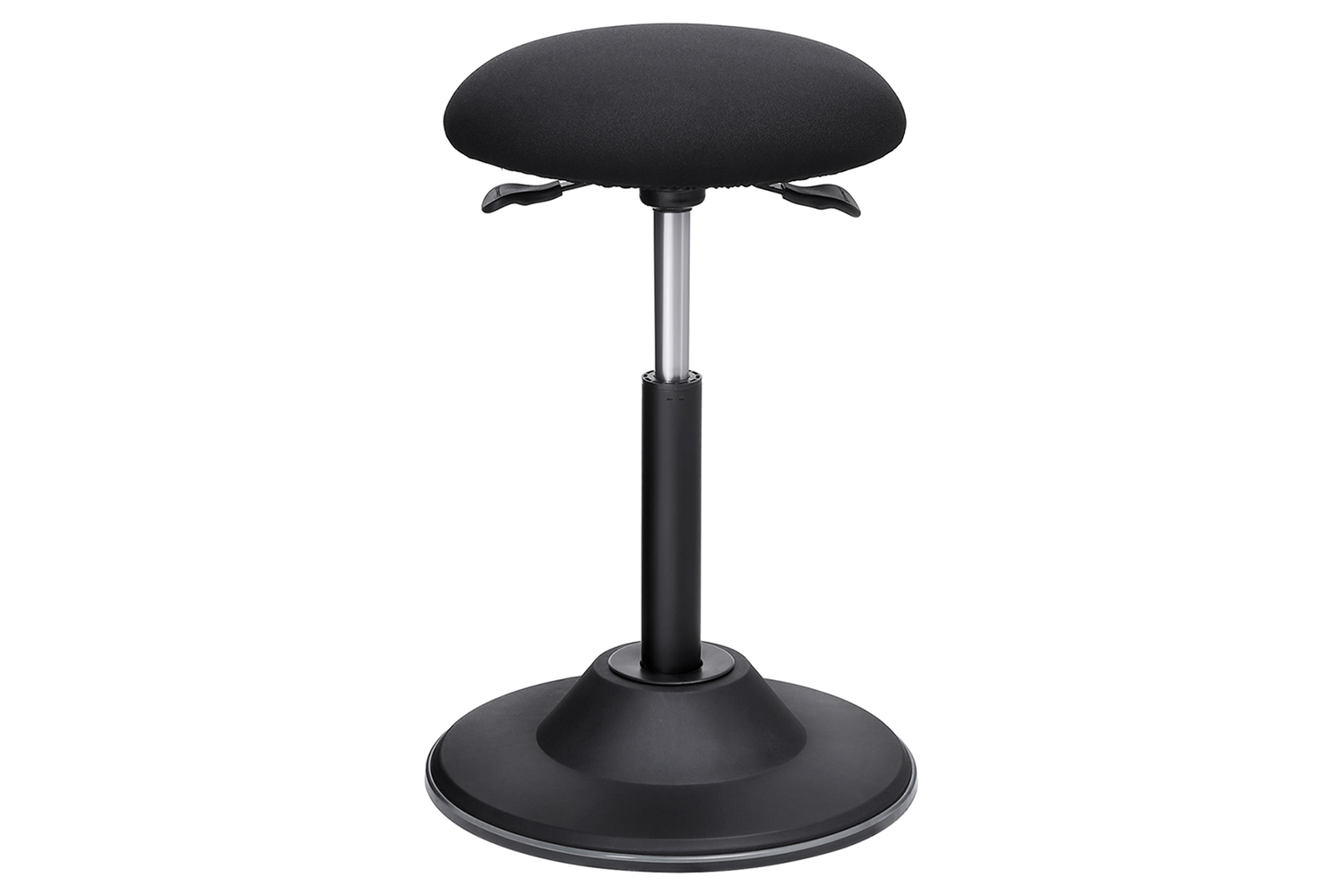 Songmics Ergonomic 360° Swivel Office Stool with Non-Slip Floor Ring | Black
