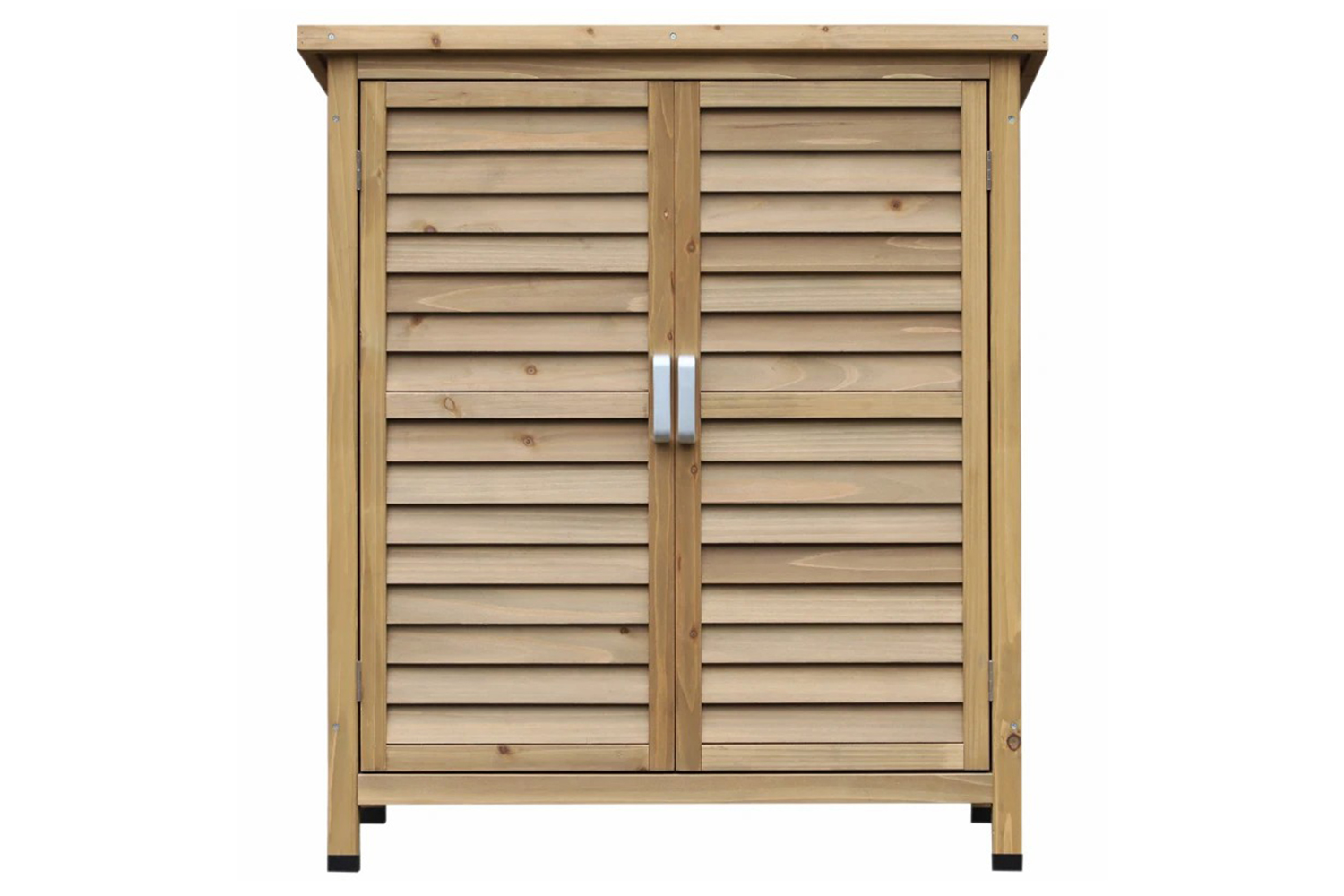 Outsunny Garden Wooden Storage Shed | Natural Wood
