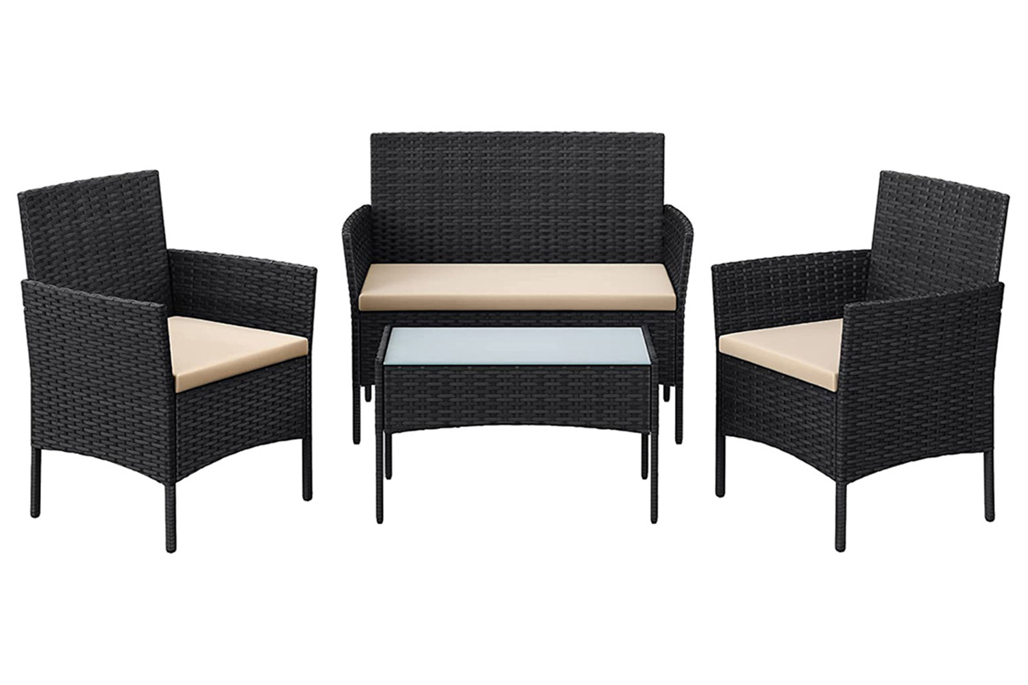 Songmics Garden Furniture Set | Black Taupe