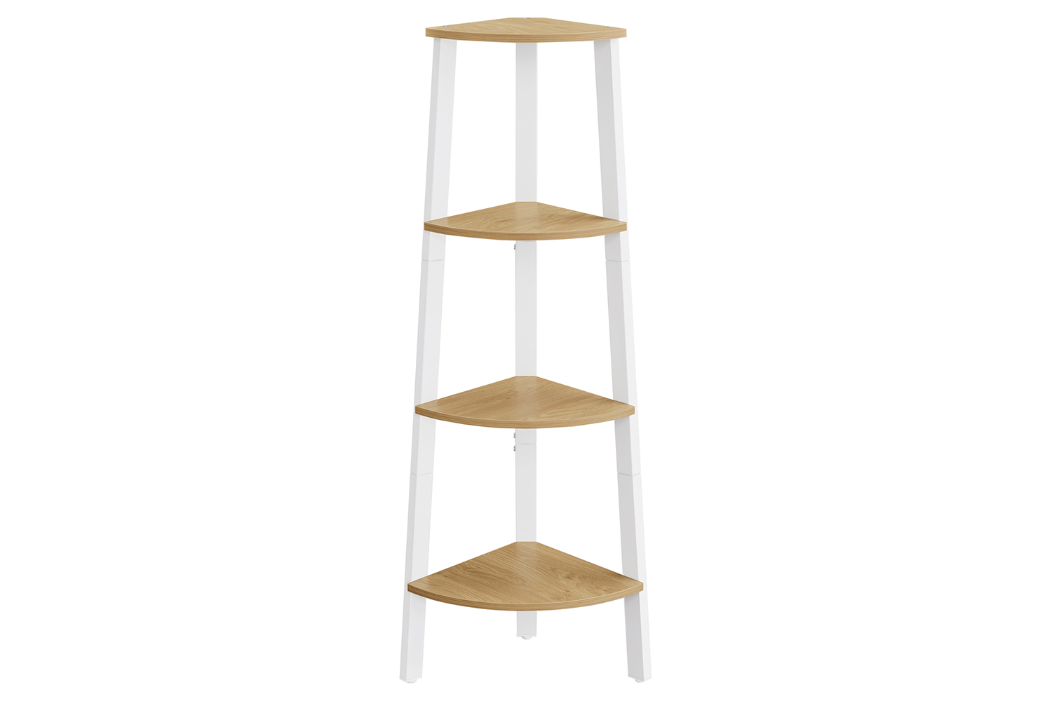 Vasagle Corner Ladder Shelves | 4 Shelves | Natural/White