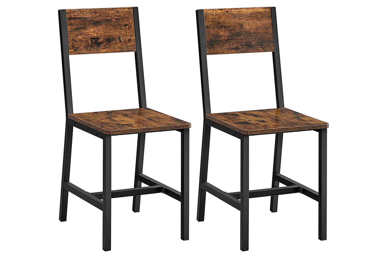 Vasagle Dining Chairs | Vintage Brown/Black | Set of 2