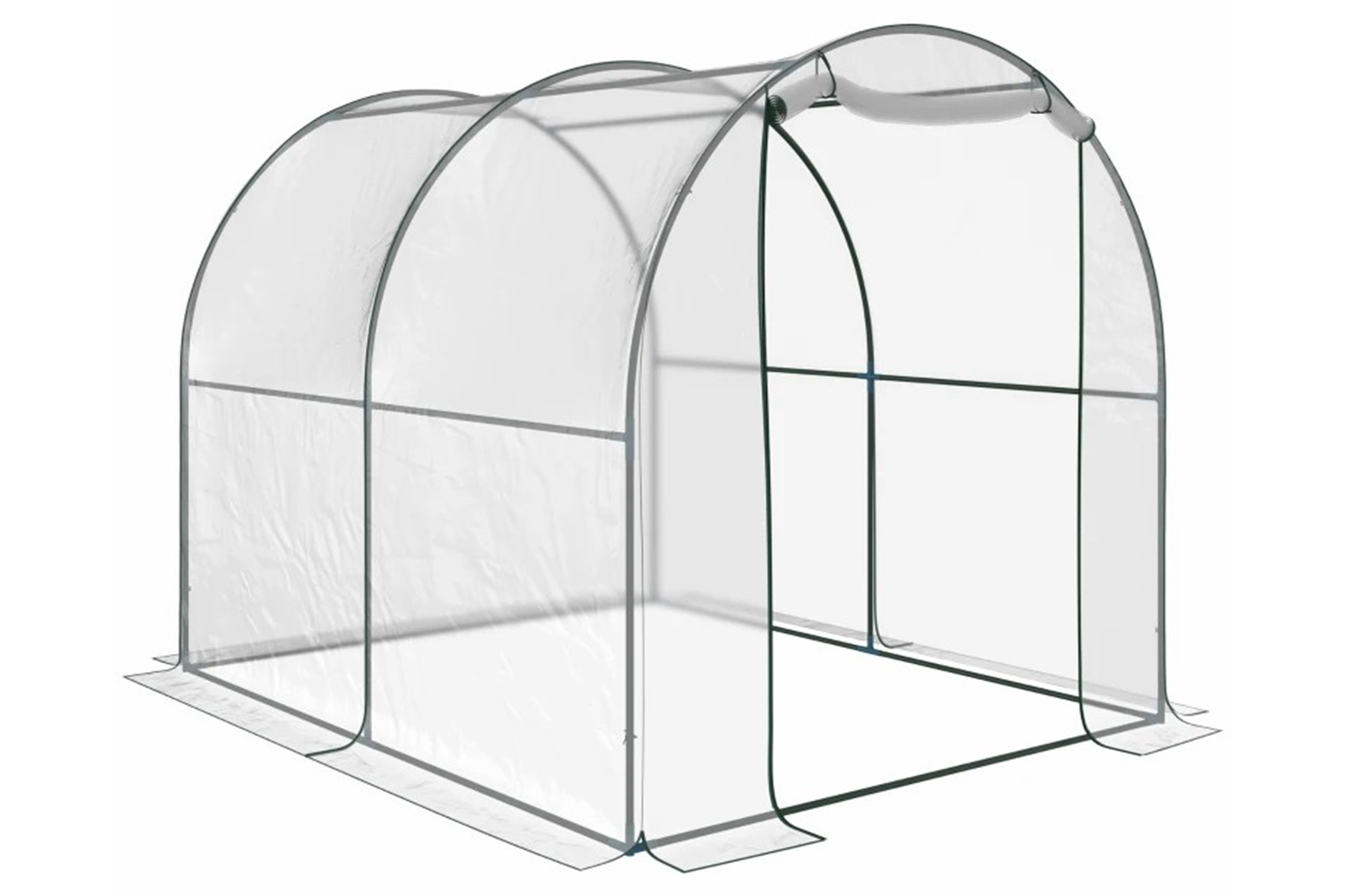 Outsunny Walk-in Small Greenhouse with Steel Frame | Transparent