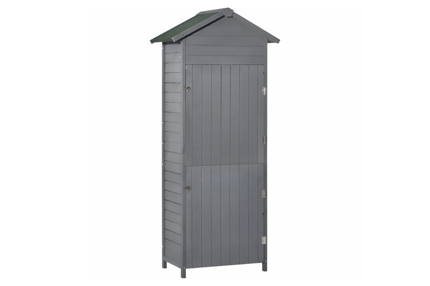 Outsunny Garden Storage Roof Tool Cabinet with Lockable Door | Grey