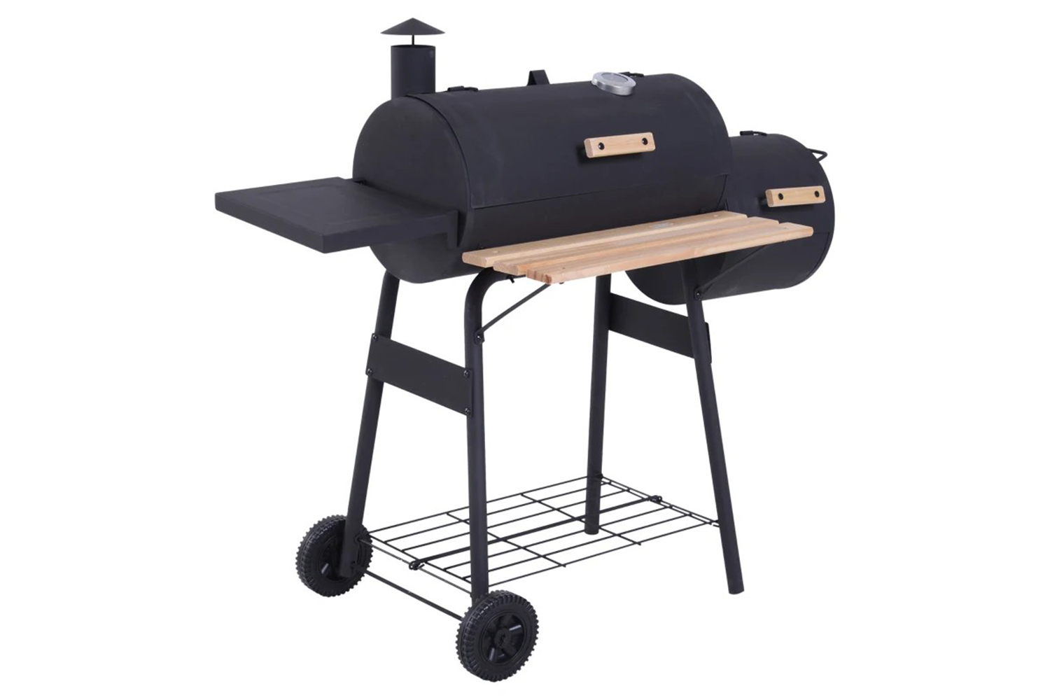 Outsunny Portable Cold-Rolled Steel Charcoal BBQ Grill | Black