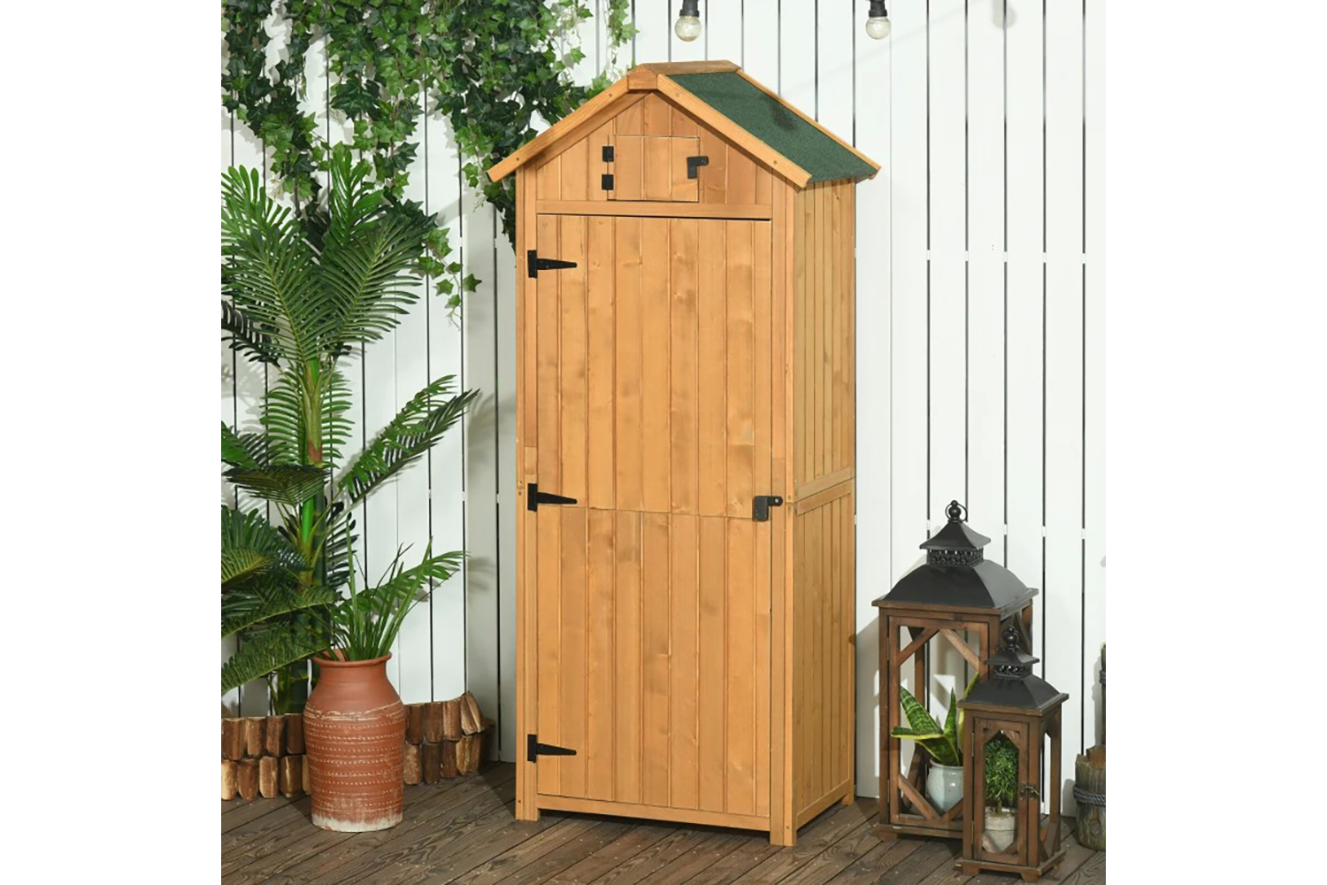 Outsunny Outdoor Garden Storage Shed | Grey