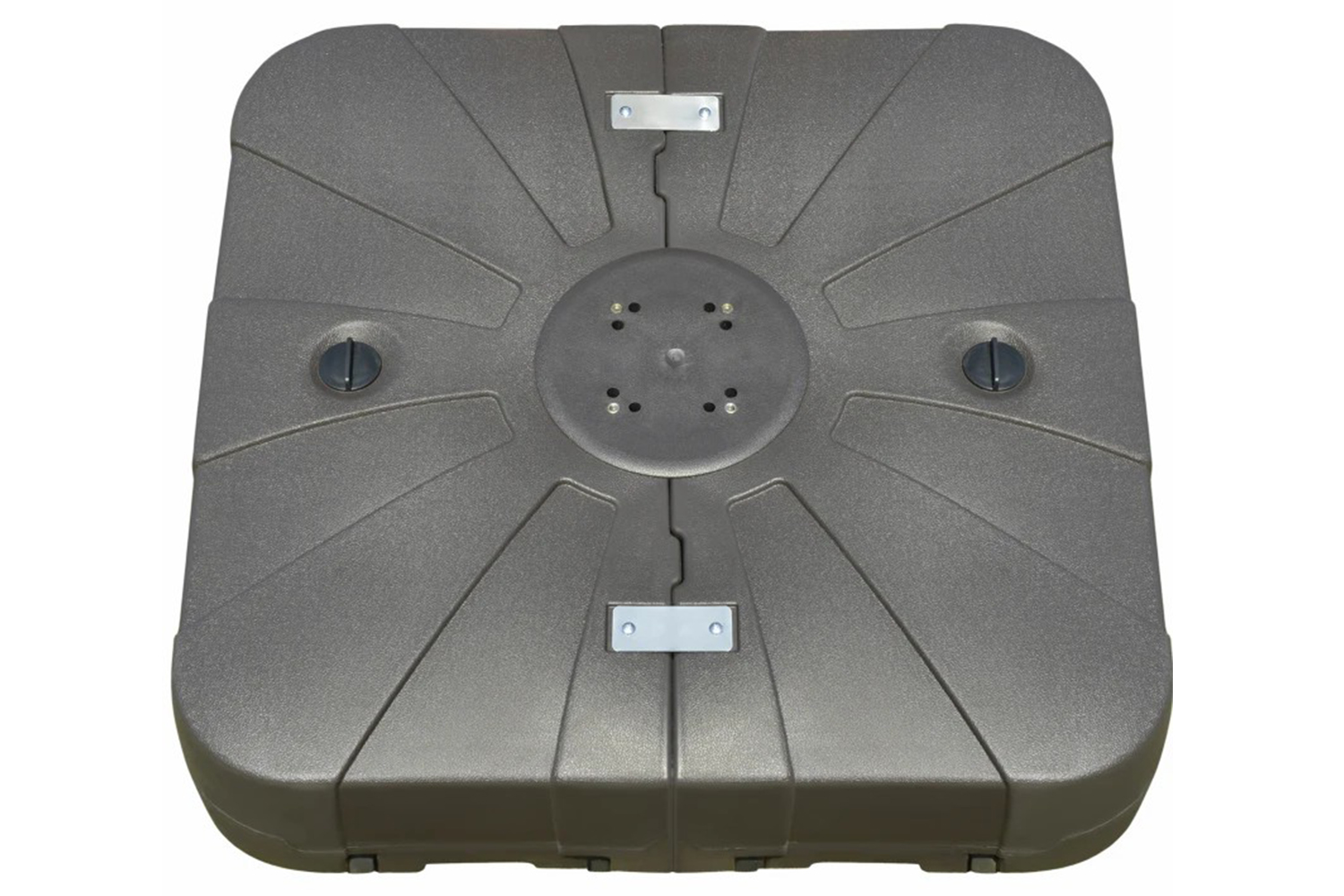 Outsunny Square Umbrella Base Stand | Coffee Brown