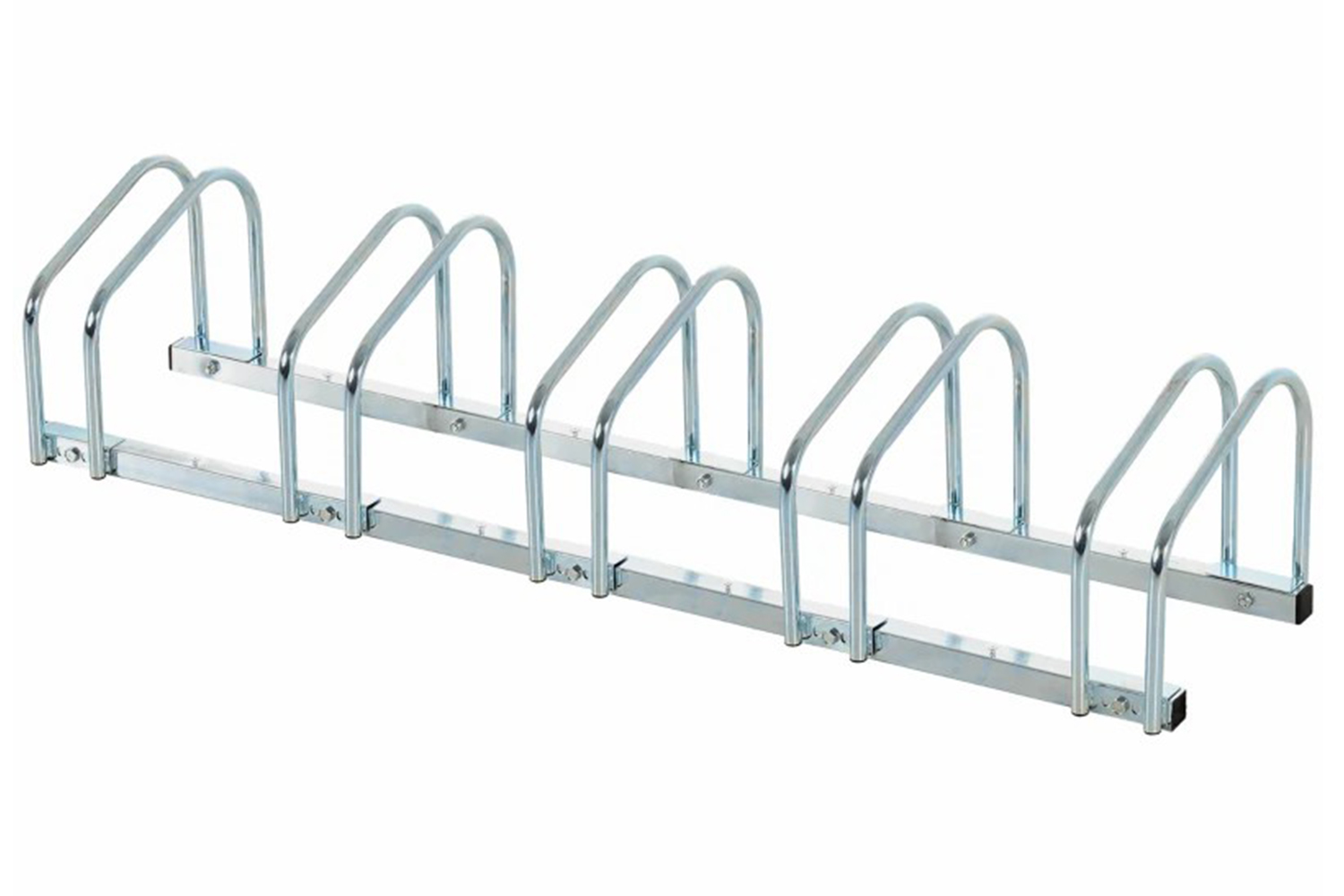 Homcom Bike Floor Stand and Outdoor Bike Rack | Silver