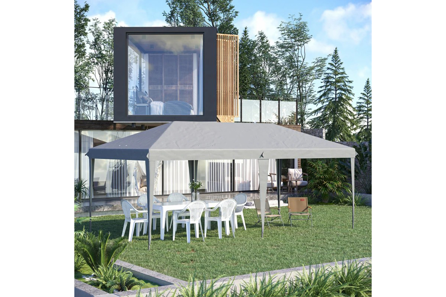 Outsunny 84c-118v02gy - Pop Up Canopy