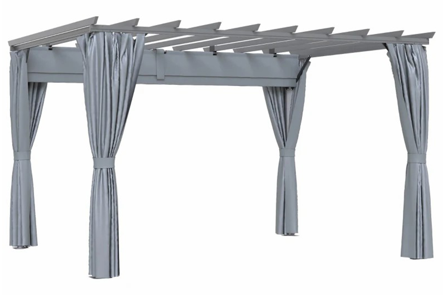 Outsunny Outdoor Retractable Garden Pergola Gazebo Dark Grey Ireland
