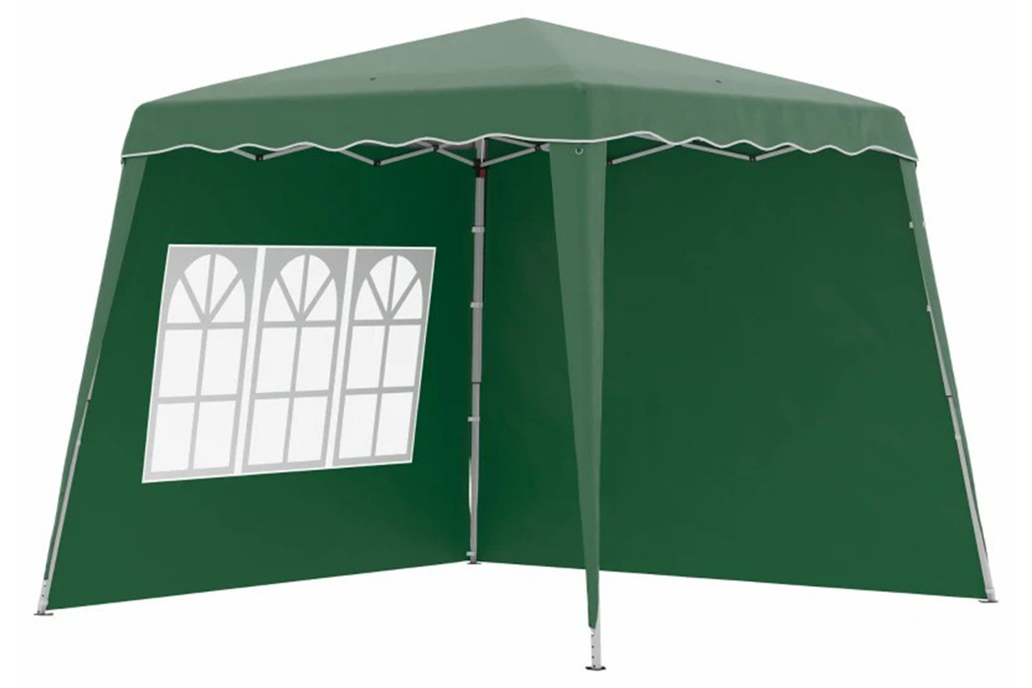 Outsunny 84c-411v00dg - Pop Up Canopy With Inclined Legs