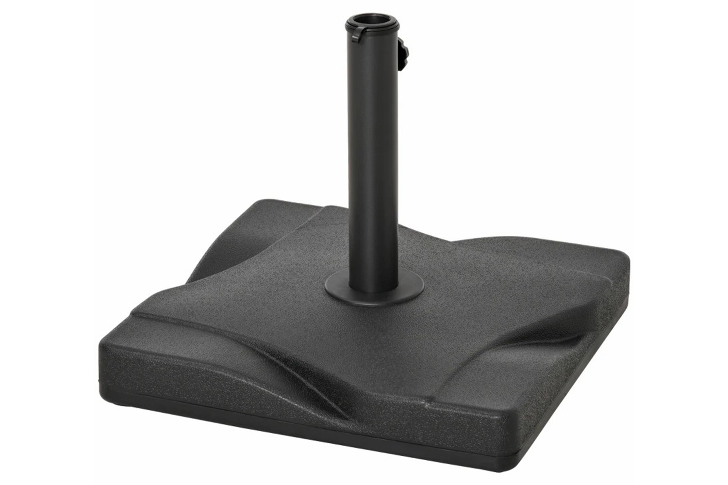 Outsunny Garden Square Umbrella Stand | Black