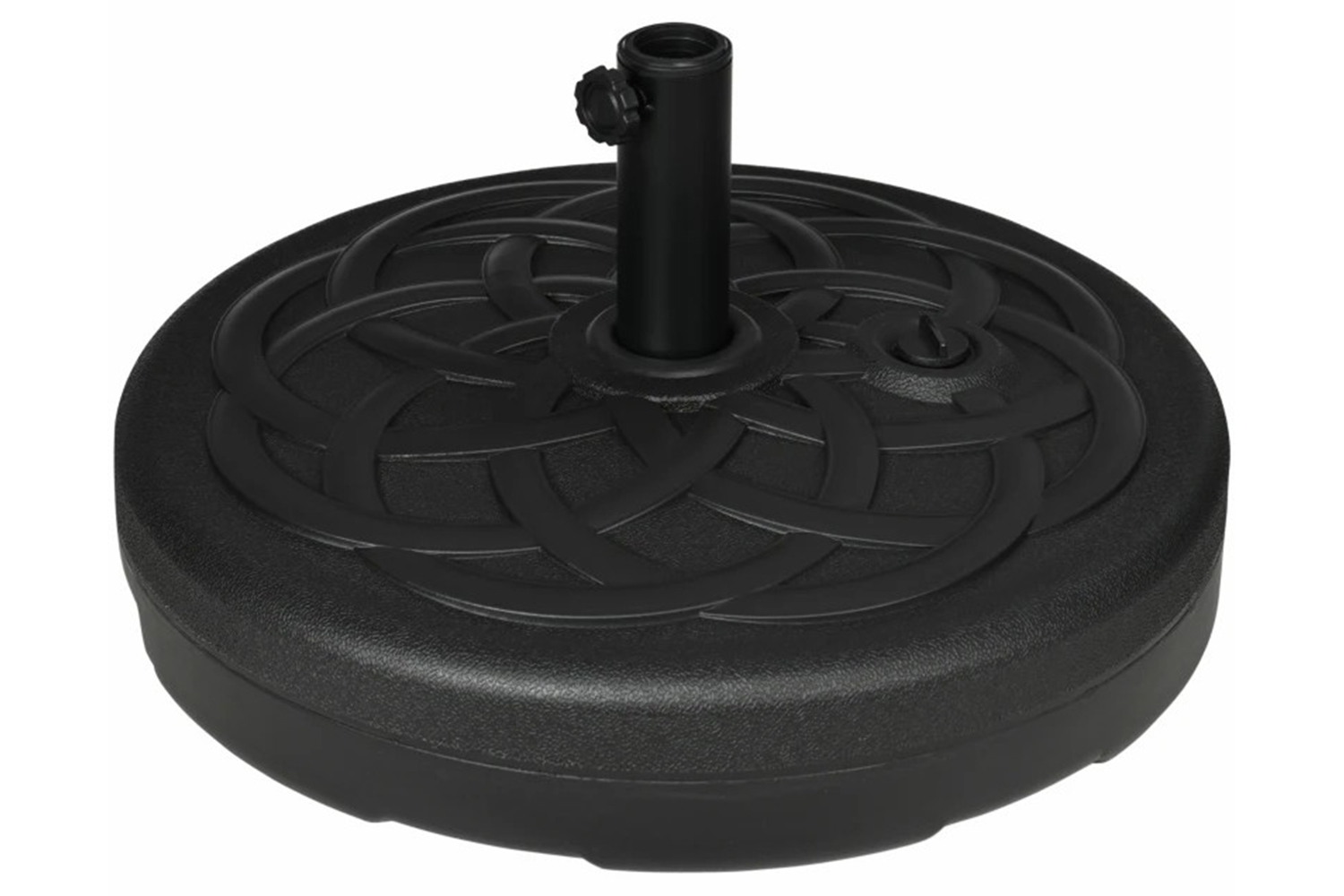 Outsunny Garden Parasol Umbrella Stand | Black