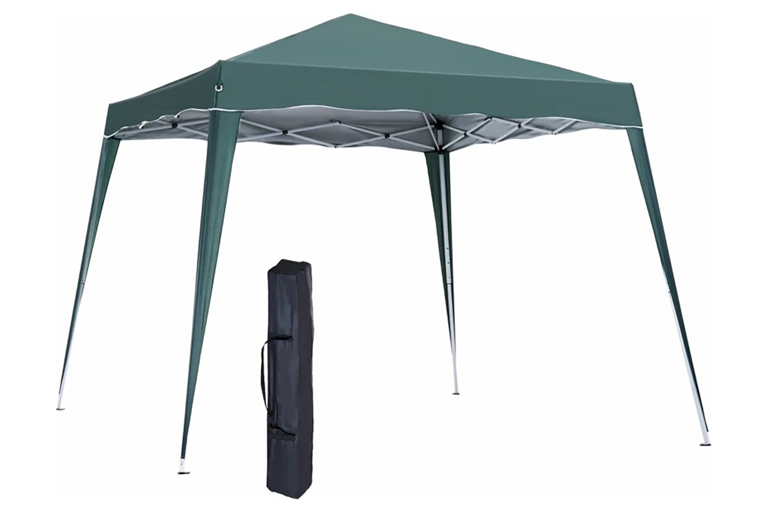 Outsunny 84c-075gn - Pop Up Canopy With Inclined Legs