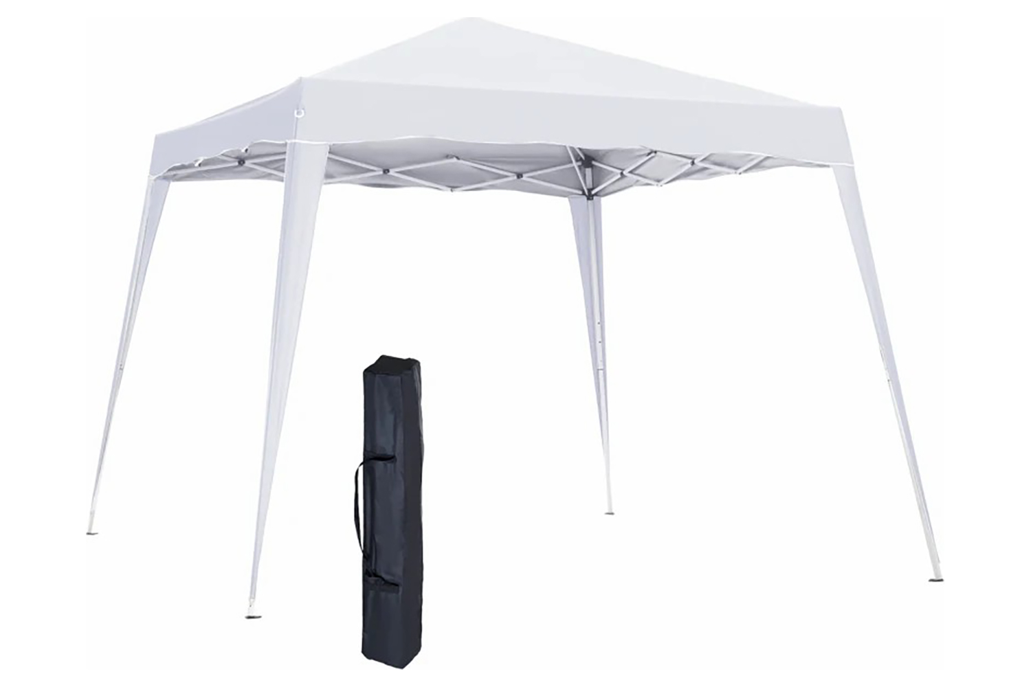 Outsunny 84c-075wt - Pop Up Canopy With Inclined Legs