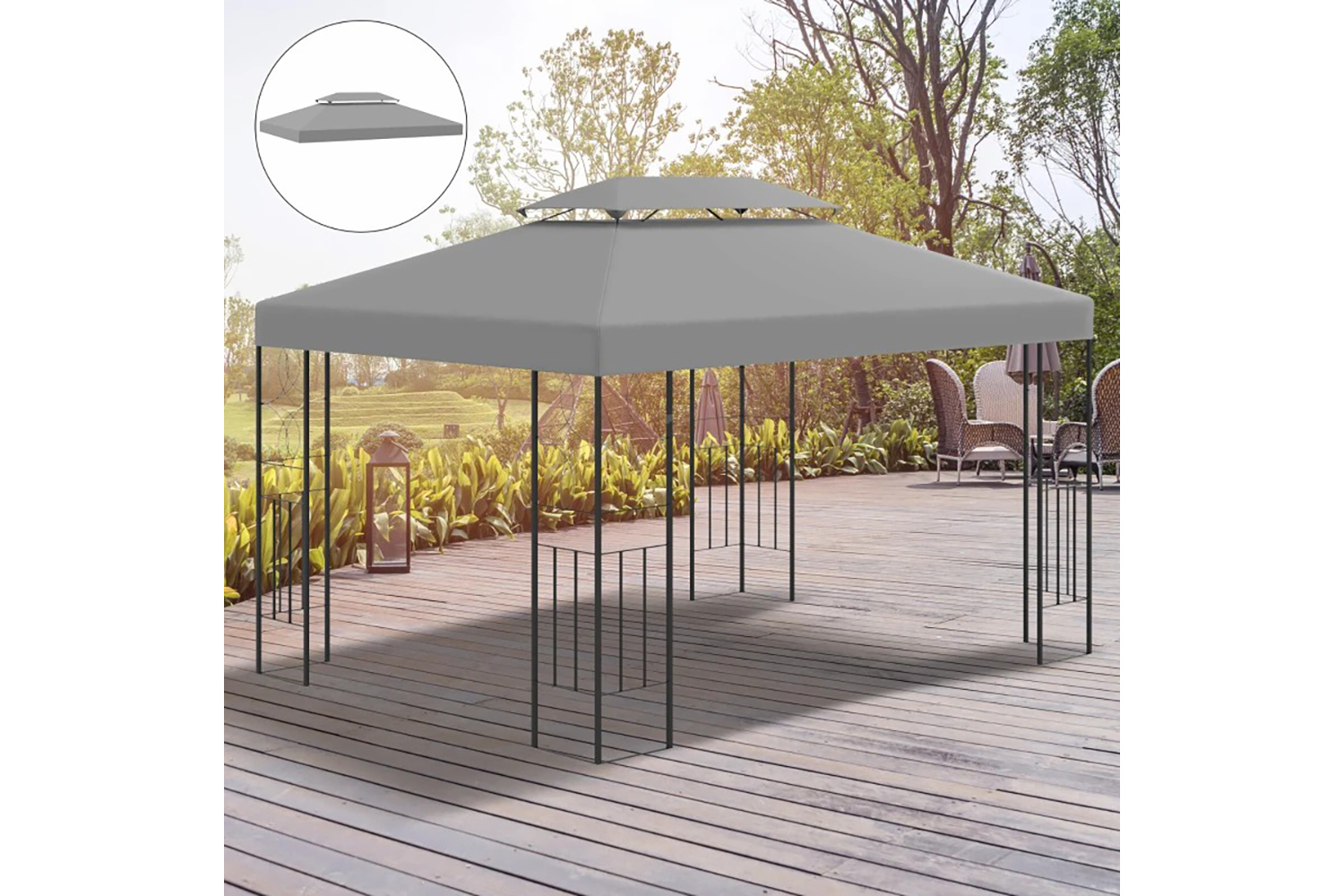 Outsunny 84c-102mx - Replacement Canopy Top