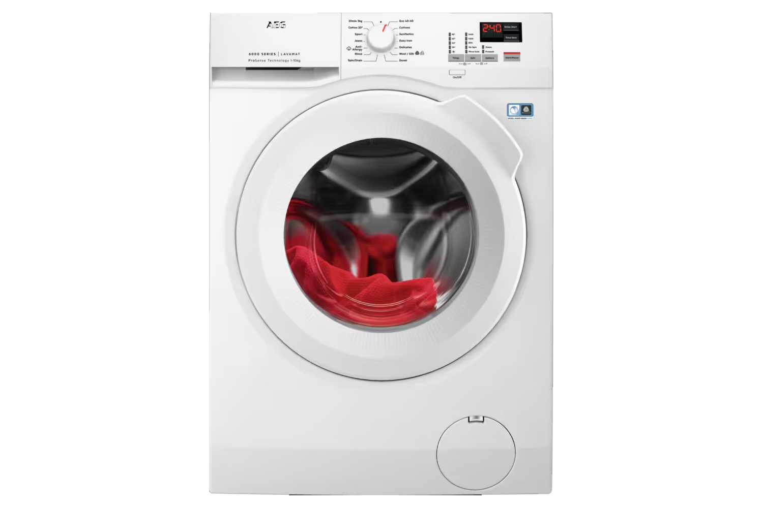 AEG 6000 Series 10kg Freestanding Washing Machine with ProSense Technology | L6FBK141B