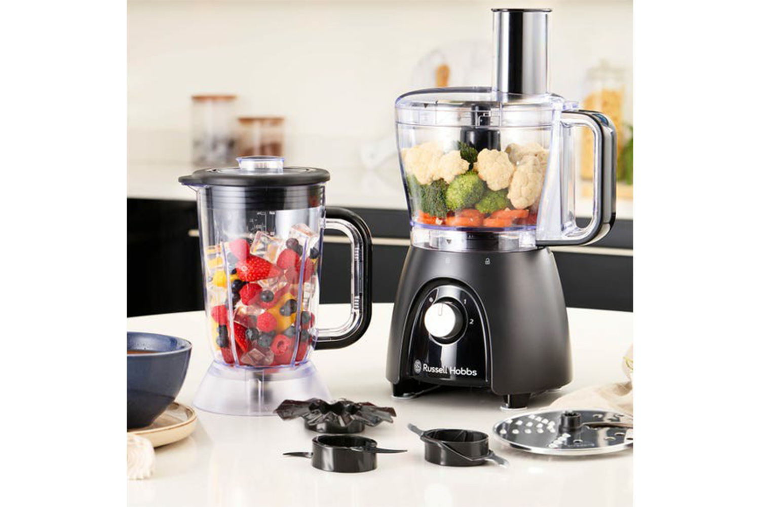 Russell Hobbs Desire Food Processor | 27111 | Matte Charcoal