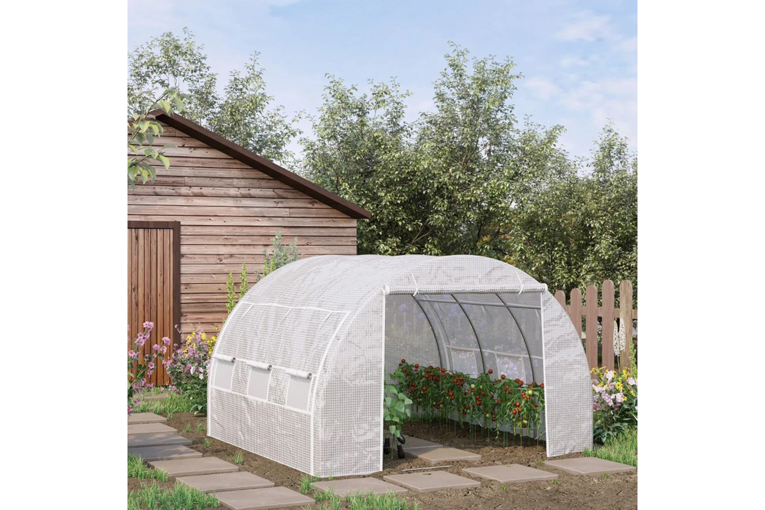 Outsunny 845-612v02wt - Tunnel Green House