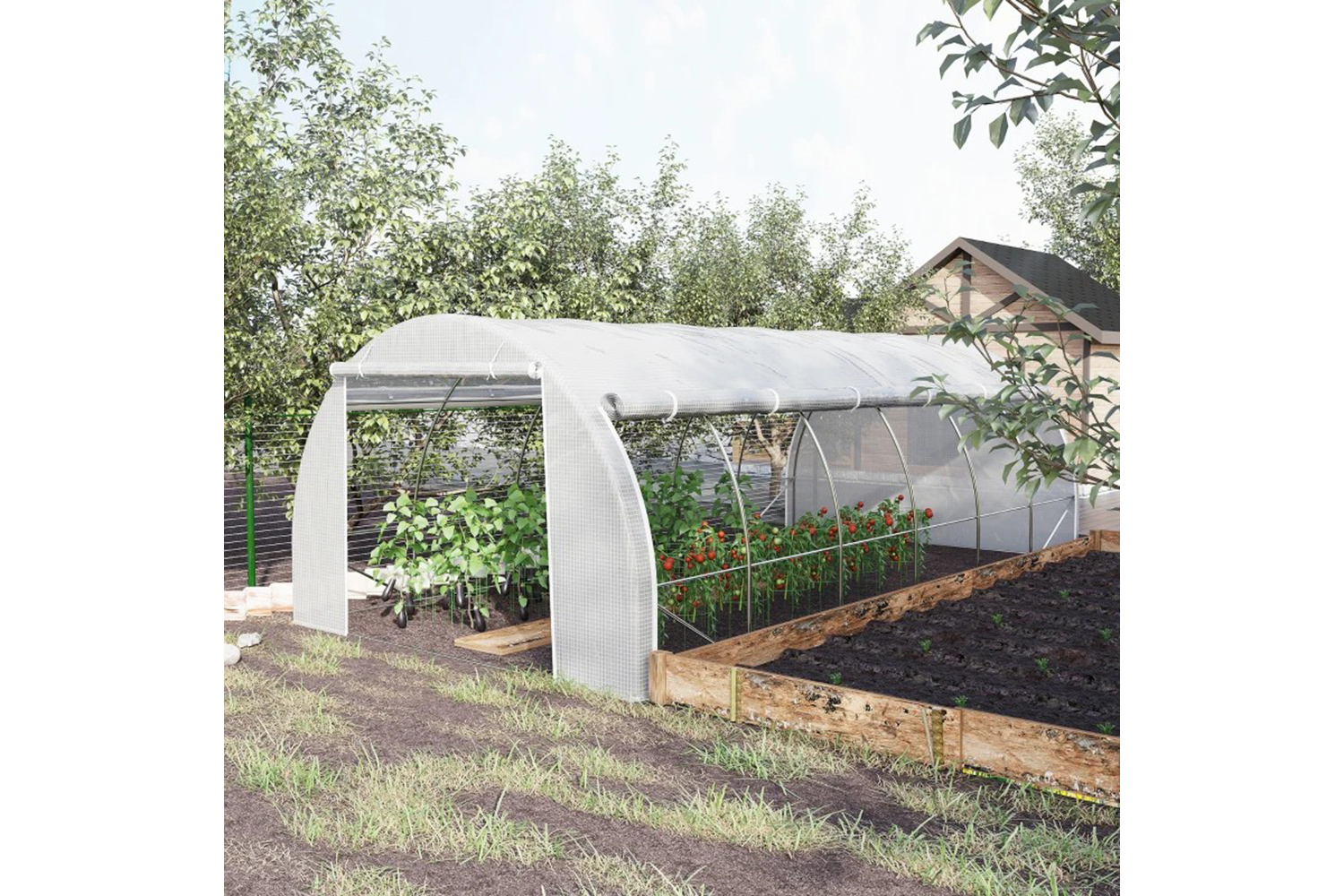 Outsunny 845-612wt - Tunnel Green House