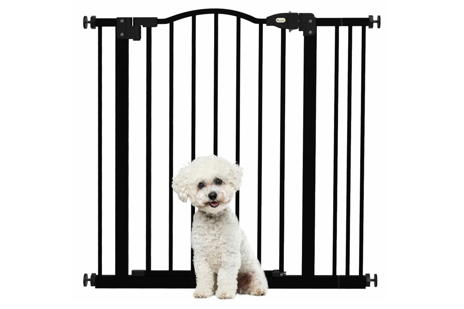 PawHut Extendable Dog Gate | Black