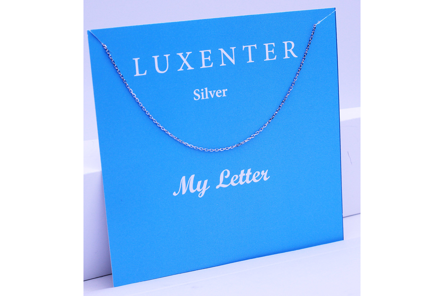 Luxenter Silver Chain for Letters