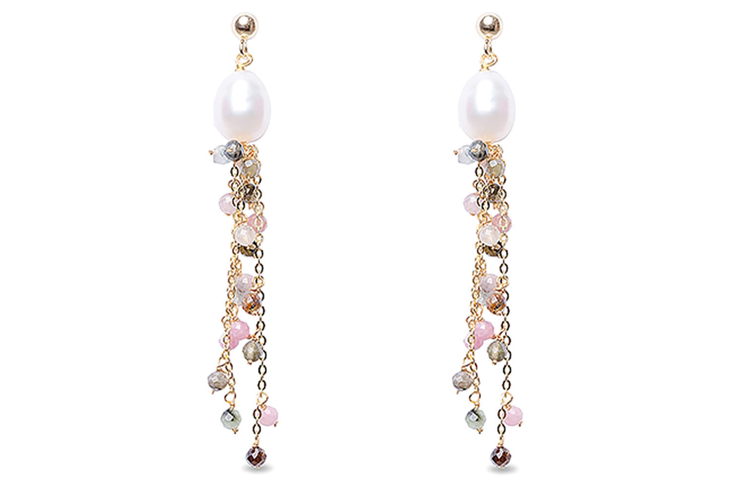 Luxenter Ilam Earrings | Gold Plating Embedded with Pearl