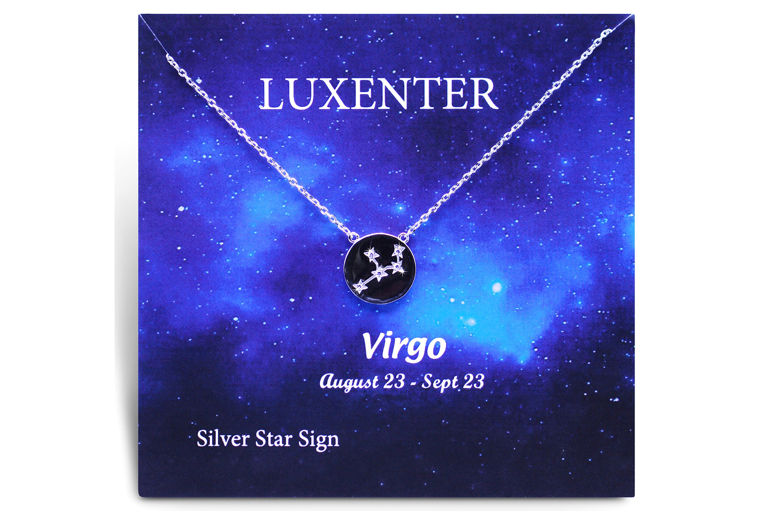 Luxenter Sterling Silver Zodiac Necklace