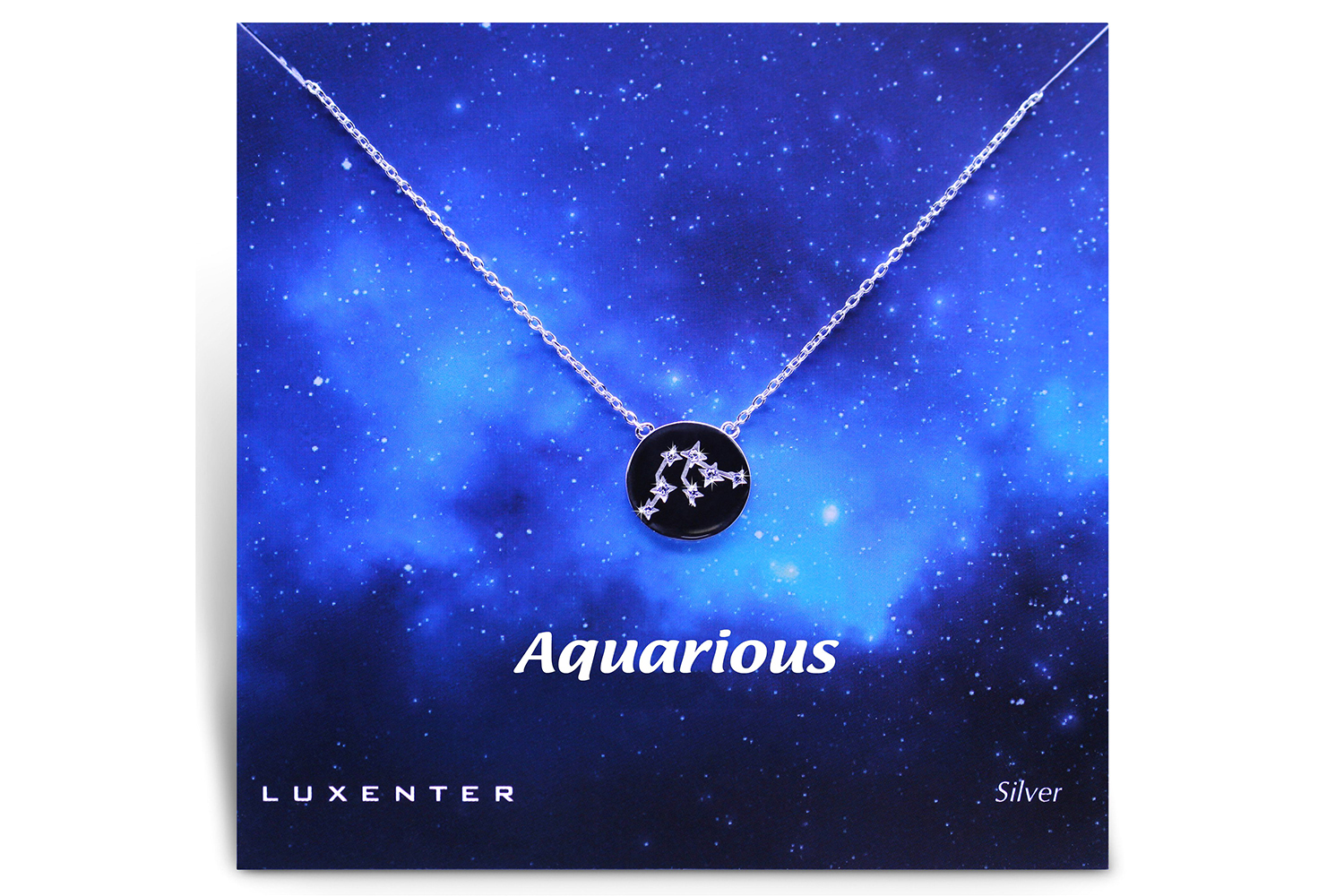 Luxenter Sterling Silver Zodiac Necklace